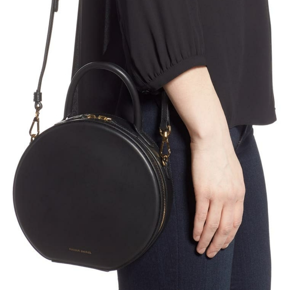 MANSUR GAVRIEL Calfskin Leather Circle Cro… - Picture 3 of 11
